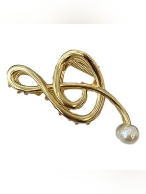 Treble Clef Music Note Hair Claw Metal